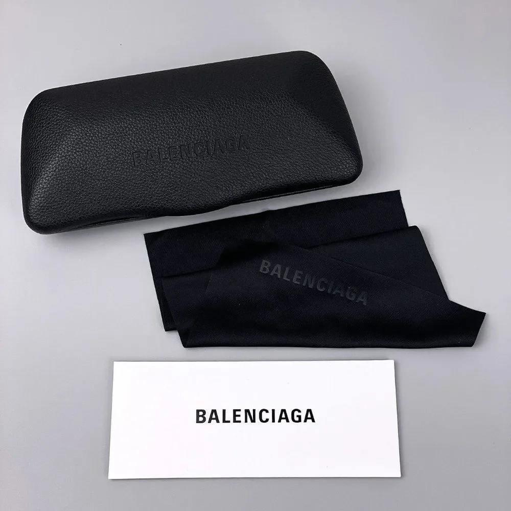 Balenciaga BB0243S 004 Sunglasses Blue Grey Cat Eye Unisex